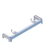 VLTAVA T1 TORINO A1 Jednokolejnice rovná pro záclony nebo závěsy - lehké zatížení